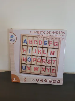 Alfabeto de Madera Mundo Diver Letras