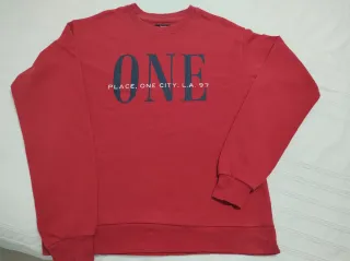 Sudadera roja mujer