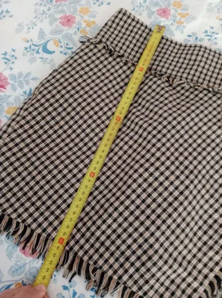 Falda Bershka cuadros marrón y negro