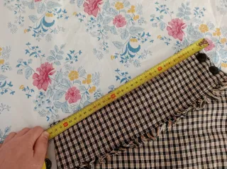 Falda Bershka cuadros marrón y negro