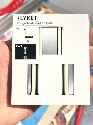 Ganci Klyket Ikea 2x3 pezzi