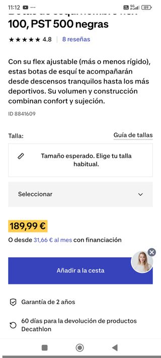 Botas de esquí Wedze