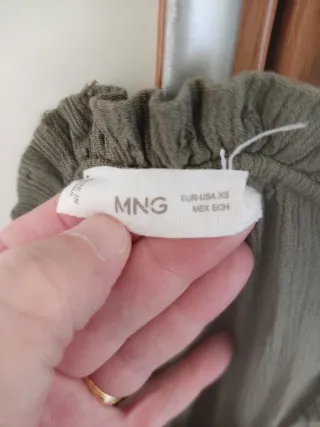 Vestido niña Mango verde militar