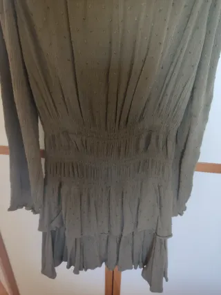 Vestido niña Mango verde militar