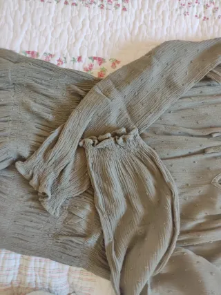 Vestido niña Mango verde militar