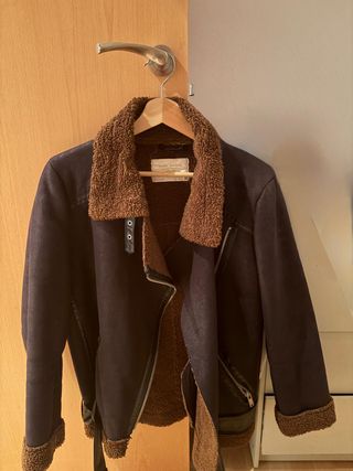 Chaqueta Zara Invierno Talla M Marrón