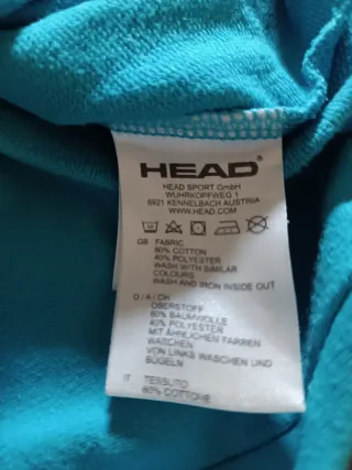 Felpa con cappuccio Head blu e arancione