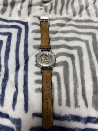 Swatch Automático Azul y Plateado