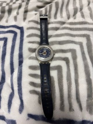 Swatch Automático Azul y Plateado