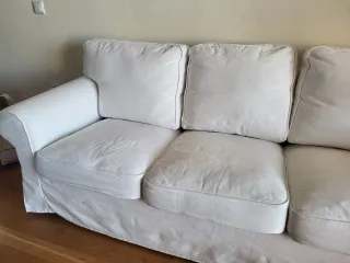 Sofá 3 plazas Ektorp Ikea blanco