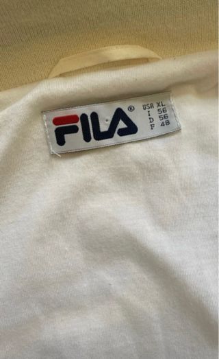 Chaqueta Fila Vintage Blanca Beige Crema