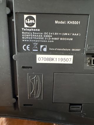 Teléfono de sobremesa Bench KH5001