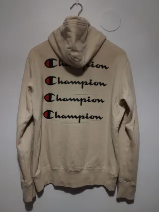 Sudadera Champion Beige con Capucha