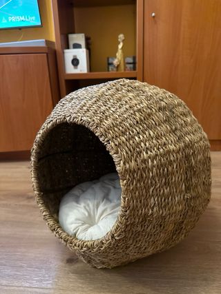 Cama mimbre Gato