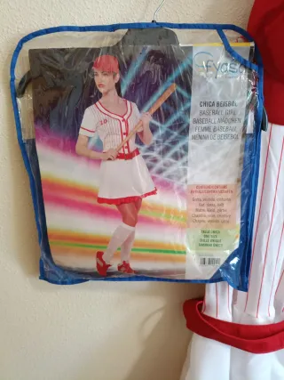 Disfraz chica béisbol talla única