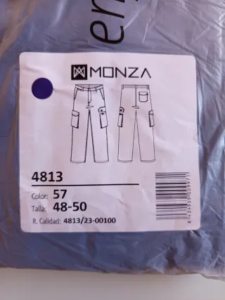 PANTALÓN TRABAJO ACOLCHADO FRÍO INTENSO - TALLA XL