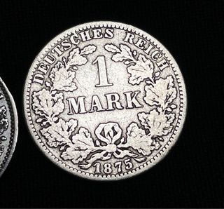 Lote 2 monedas plata Imperio Alemania 2 modelos