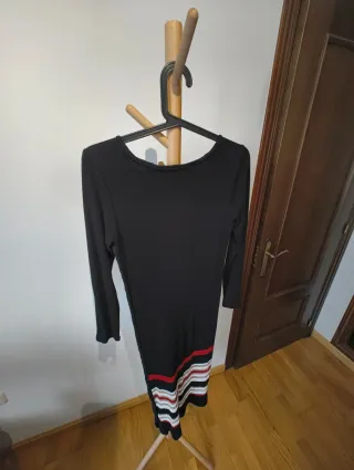 Vestido Largo Massimo Dutti Negro Talla M