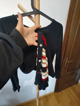 Vestido Largo Massimo Dutti Negro Talla M