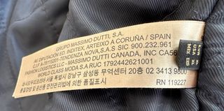 Chaqueta Ante Massimo Dutti Negra XL