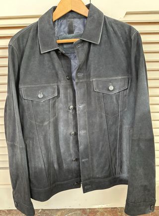 Chaqueta Ante Massimo Dutti Negra XL