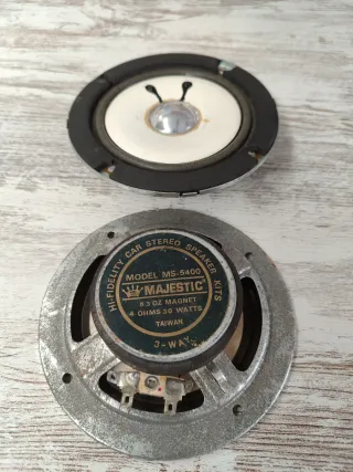 2 de altavoces antiguos Majestic MS-5400 3 vías, 5