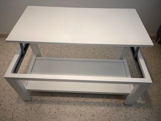 Mesa de centro de madera blanca