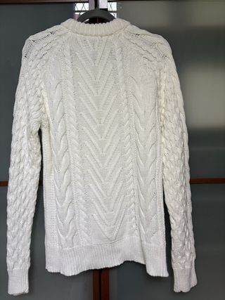 Jersey Zara Tejido Blanco