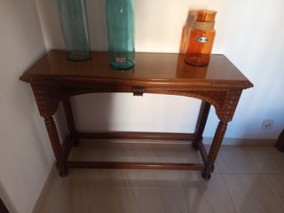 Mesa de madera maciza 120x40 cm