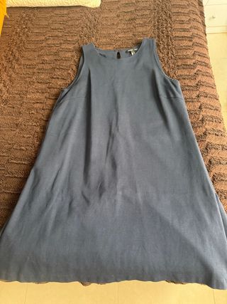 Vestido Mango Azul Talla L