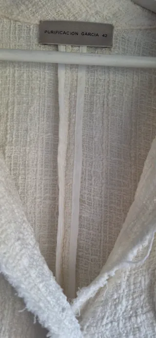 Chaqueta Purificación García Blanca