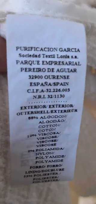 Chaqueta Purificación García Blanca