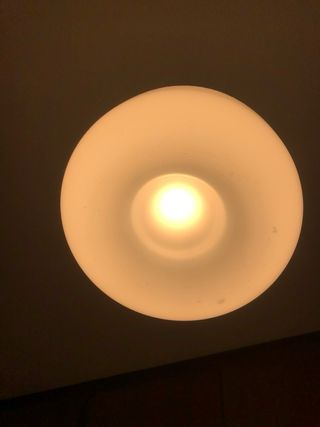 Lámpara Techo Cristal y Acero