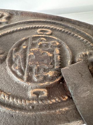 Plancha antigua de carbón