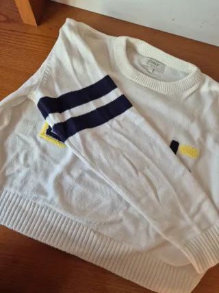 Jersey ONLY blanco talla S