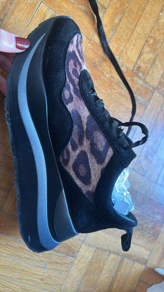 Zapatillas Cafe Noir leopardo T.37