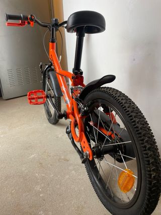 Bicicleta Infantil Btwin Naranja.