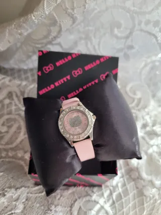 Reloj Hello Kitty Nuevo Rosa y Plateado