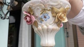 Lampadario Ceramica Bassano Vintage