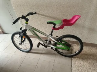 Bicicleta infantil WR1 con asiento rosa