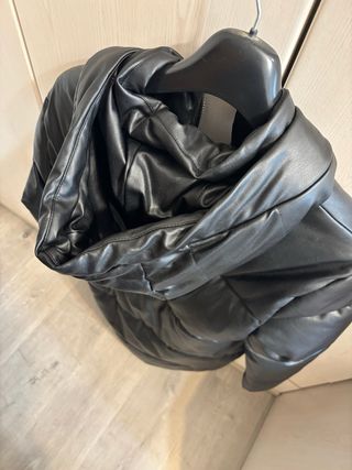 Chaqueta negra oversize Lefties Talla S