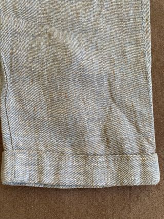 Pantalón lino Zara Talla 42 Beige