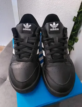 Adidas Team Court 2 STR J Negro Blanco