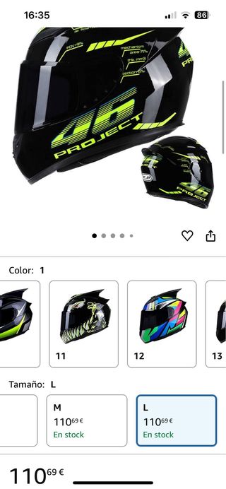 Casco Moto Gike 46 Project Valentino Rossi