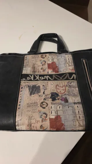 Maletín Anekke Original Negro Estilo Chicago