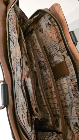 Maletín Anekke Original Negro Estilo Chicago