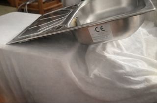 Fregadero Acero Inoxidable 78x43.5cm - Nuevo