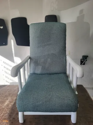 Tumbona Valancin tela y madera