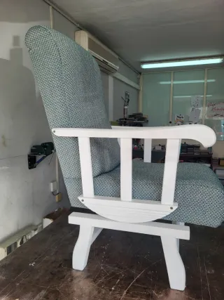 Tumbona Valancin tela y madera