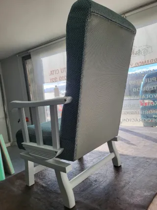 Tumbona Valancin tela y madera